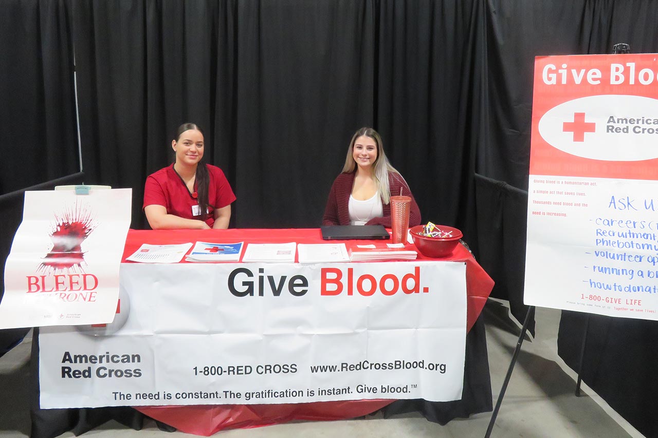 Red Cross booth